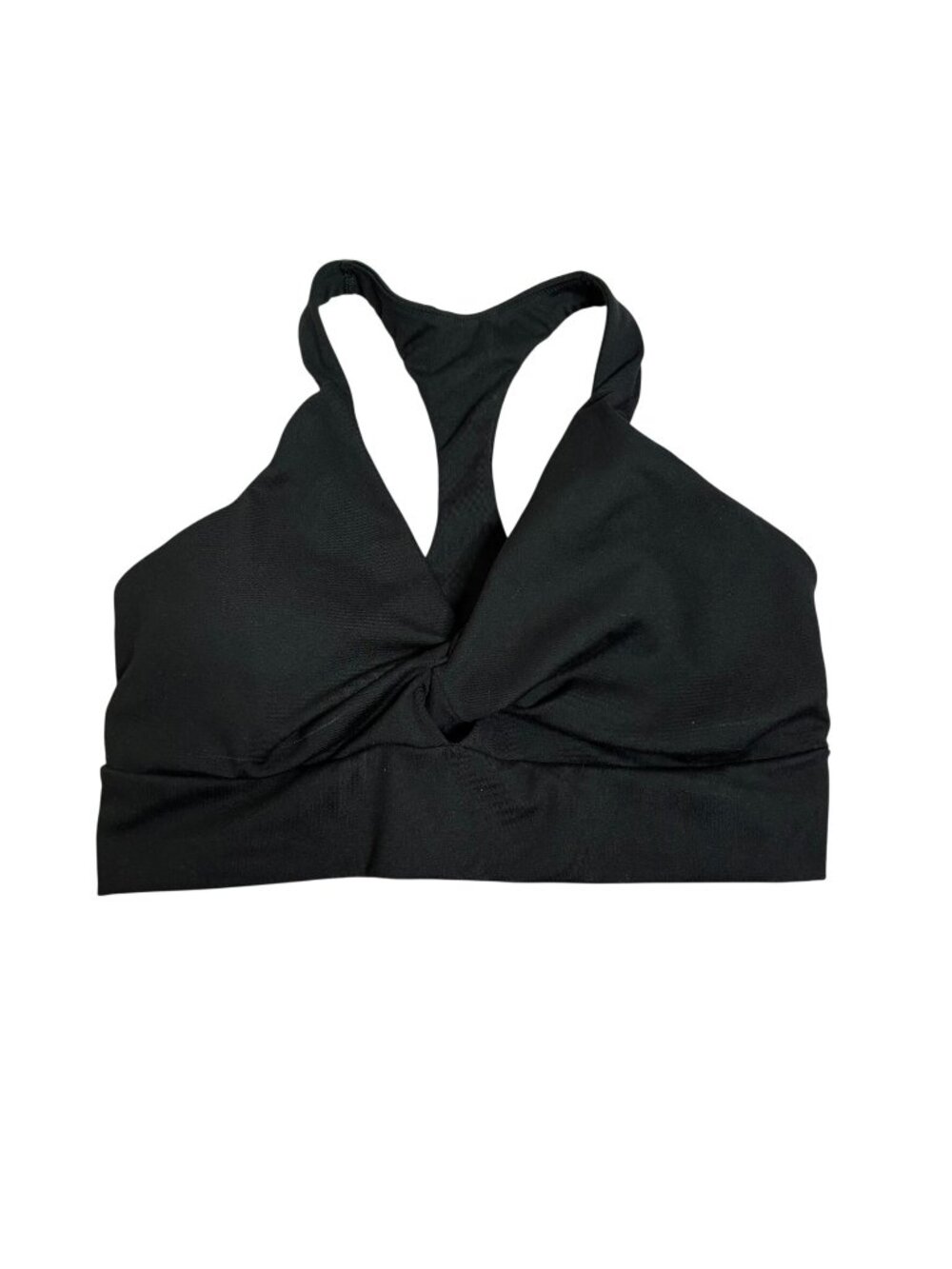 Victorias Secret Twist Front Sports Bra Medium Racerback Removable Pads NEW
